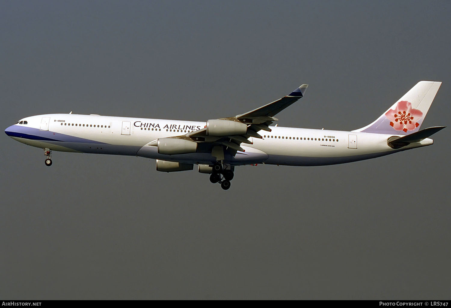 Aircraft Photo of B-18806 | Airbus A340-313X | China Airlines | AirHistory.net #292915
