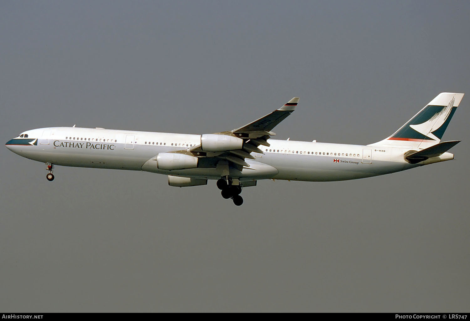 Aircraft Photo of B-HXD | Airbus A340-313X | Cathay Pacific Airways | AirHistory.net #292916