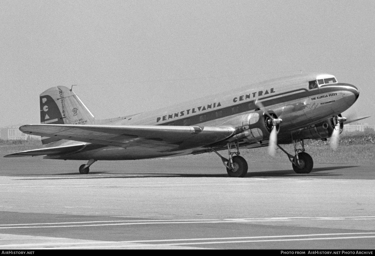 Aircraft Photo of NC21784 | Douglas DC-3-313 | Pennsylvania Central Airlines - PCA | AirHistory.net #293081