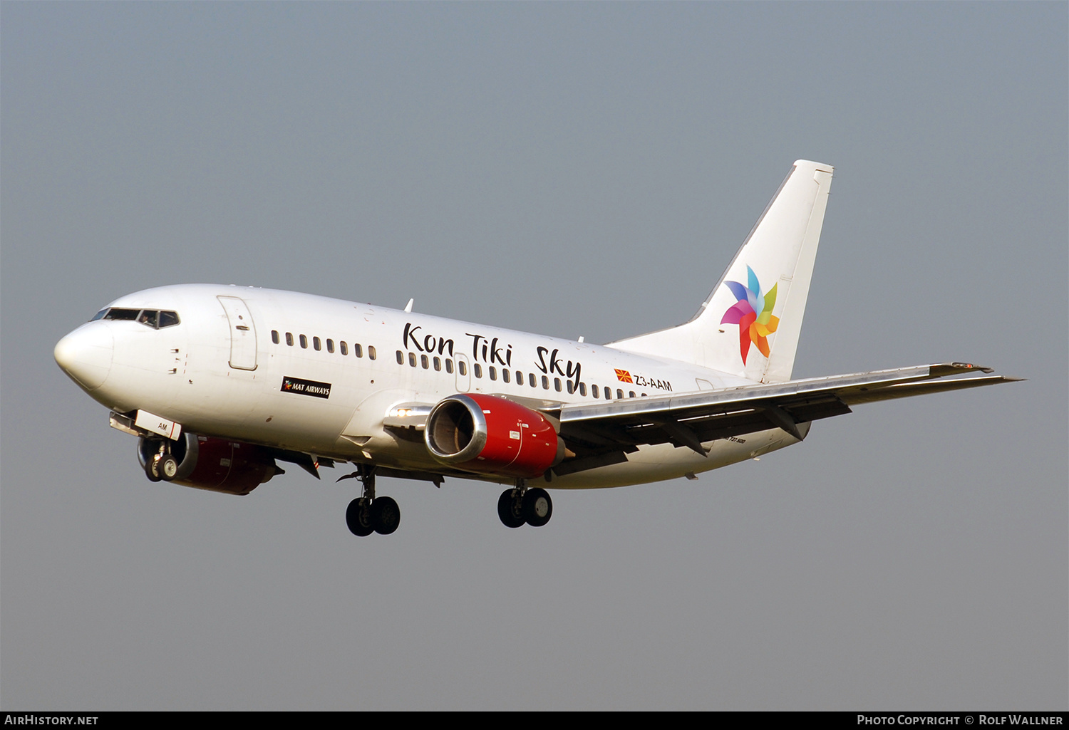 Aircraft Photo of Z3-AAM | Boeing 737-529 | Kon Tiki Sky | AirHistory.net #293166