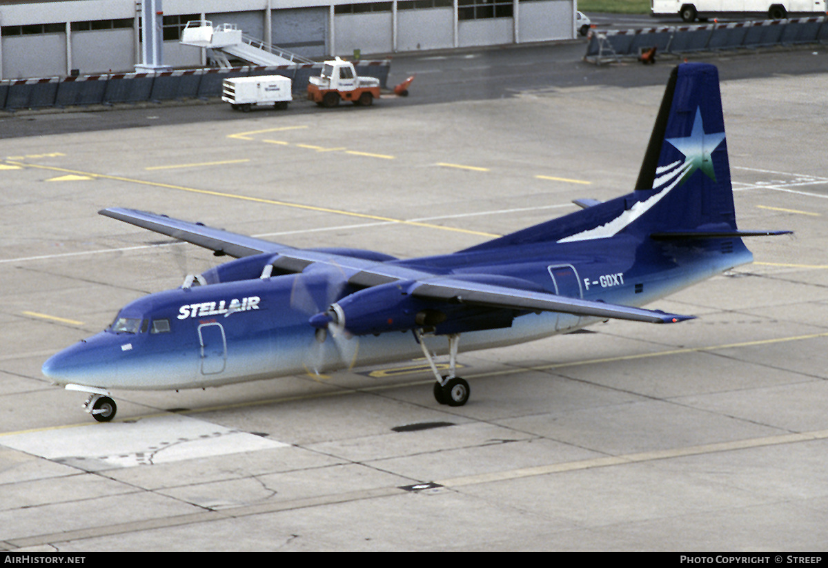 Aircraft Photo of F-GDXT | Fairchild F-27J | Stellair Transports Aériens | AirHistory.net #293179