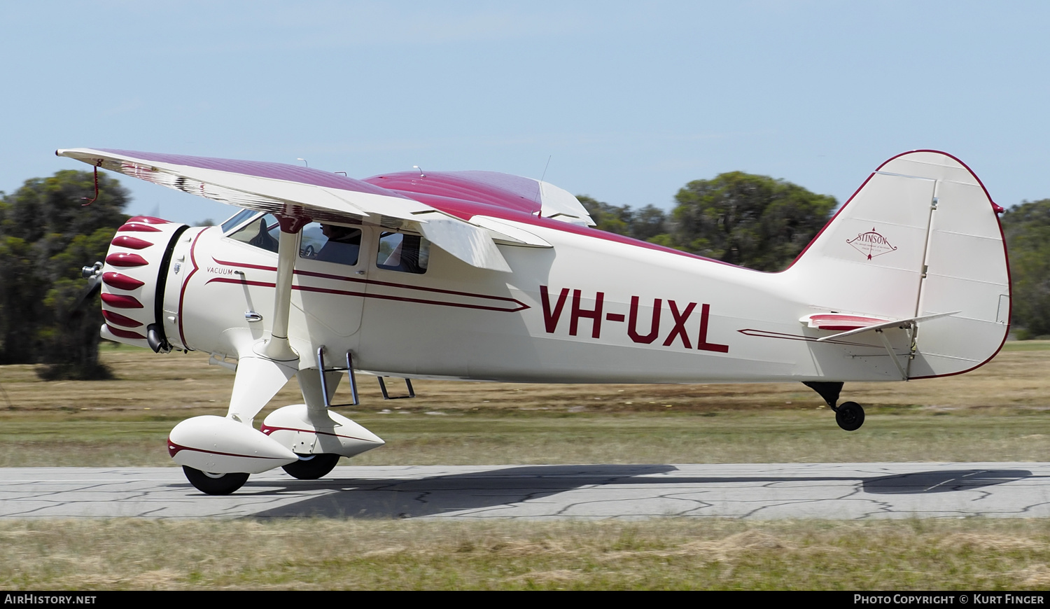 Aircraft Photo of VH-UXL | Stinson SR-8C Reliant | AirHistory.net #293225