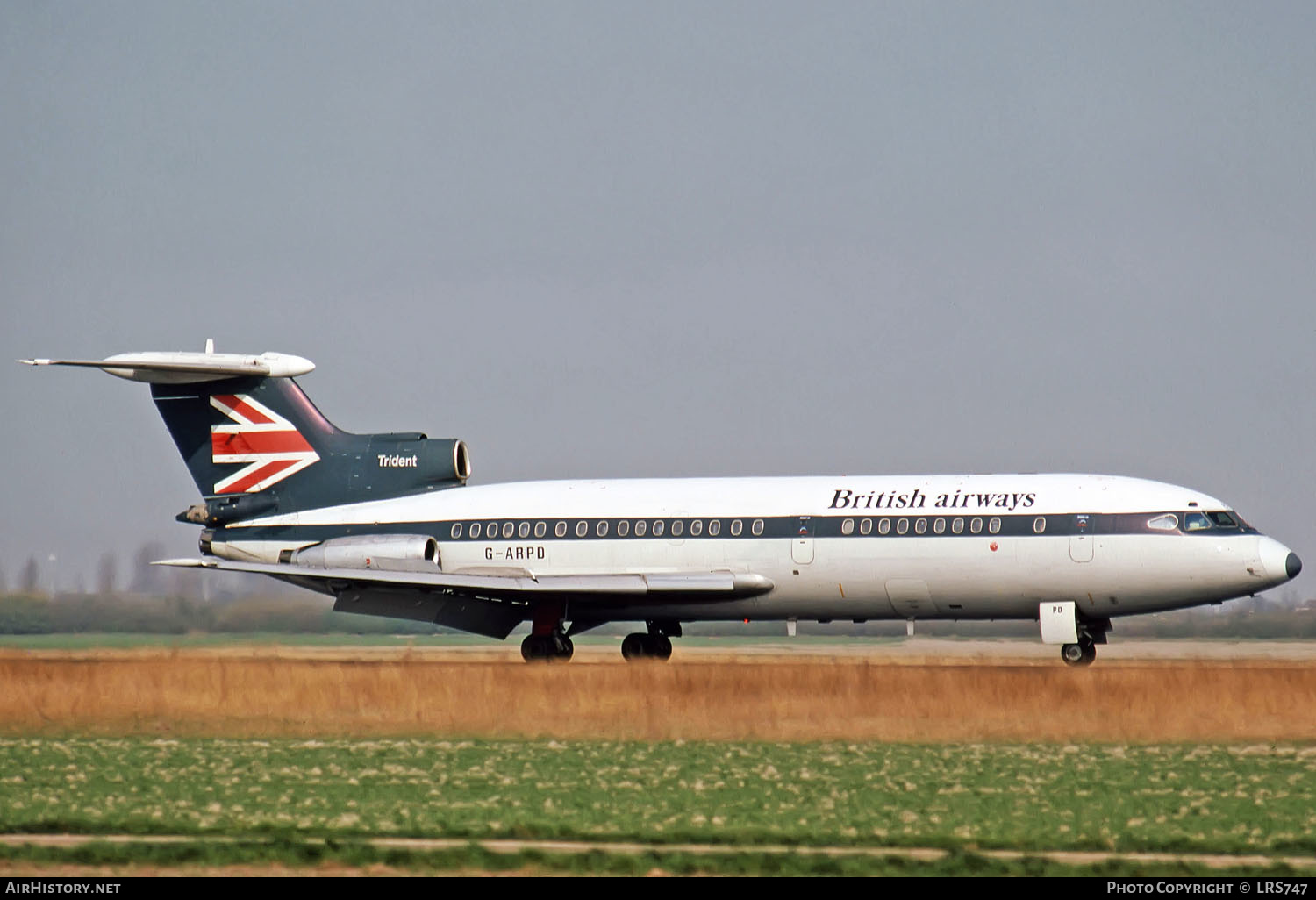 Aircraft Photo of G-ARPD | Hawker Siddeley HS-121 Trident 1C | British Airways | AirHistory.net #293234