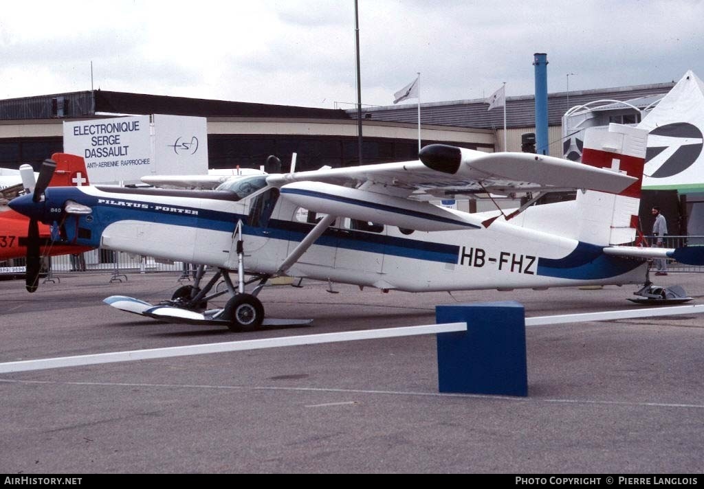 Aircraft Photo of HB-FHZ | Pilatus PC-6/B2-H4 Turbo Porter | AirHistory.net #293285