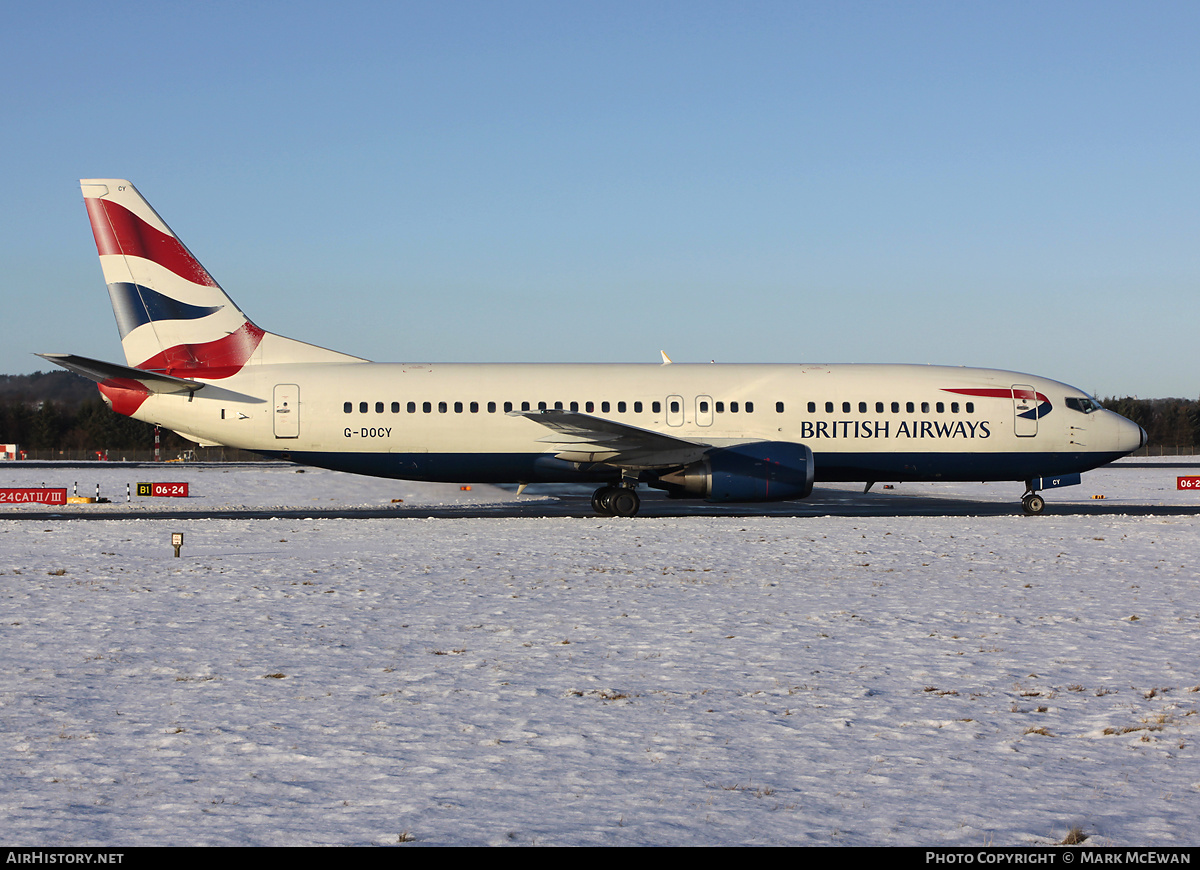 Aircraft Photo of G-DOCY | Boeing 737-436 | British Airways | AirHistory.net #293305