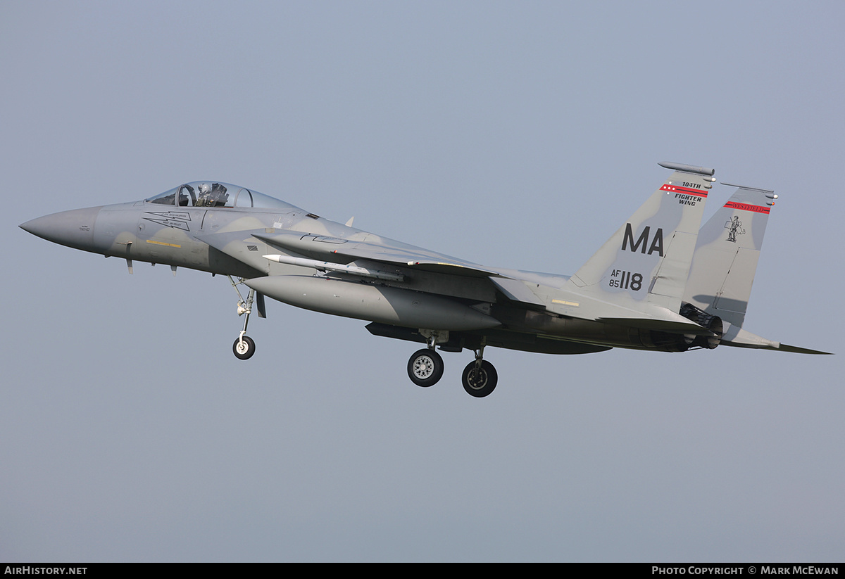 Aircraft Photo of 85-0118 | McDonnell Douglas F-15C Eagle | USA - Air Force | AirHistory.net #293323