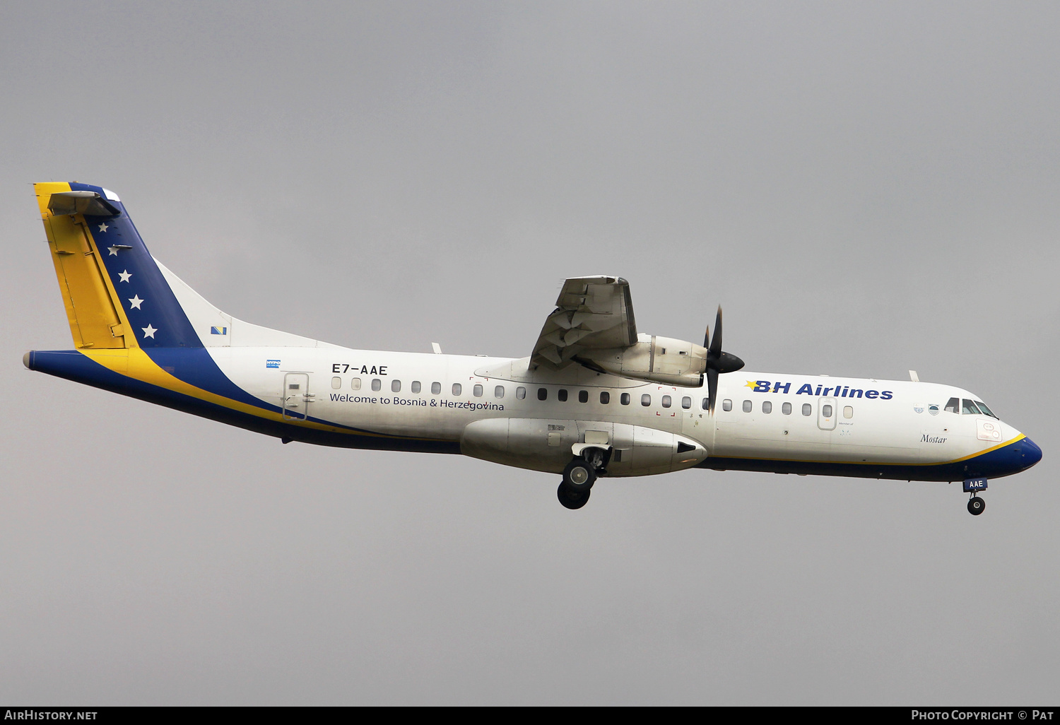 Aircraft Photo of E7-AAE | ATR ATR-72-212 | B & H Airlines | AirHistory.net #293360