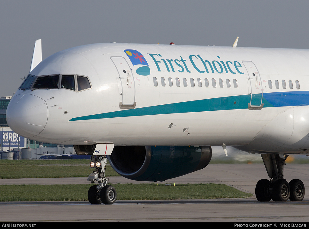 Aircraft Photo of G-OOBH | Boeing 757-236 | First Choice Airways | AirHistory.net #293407