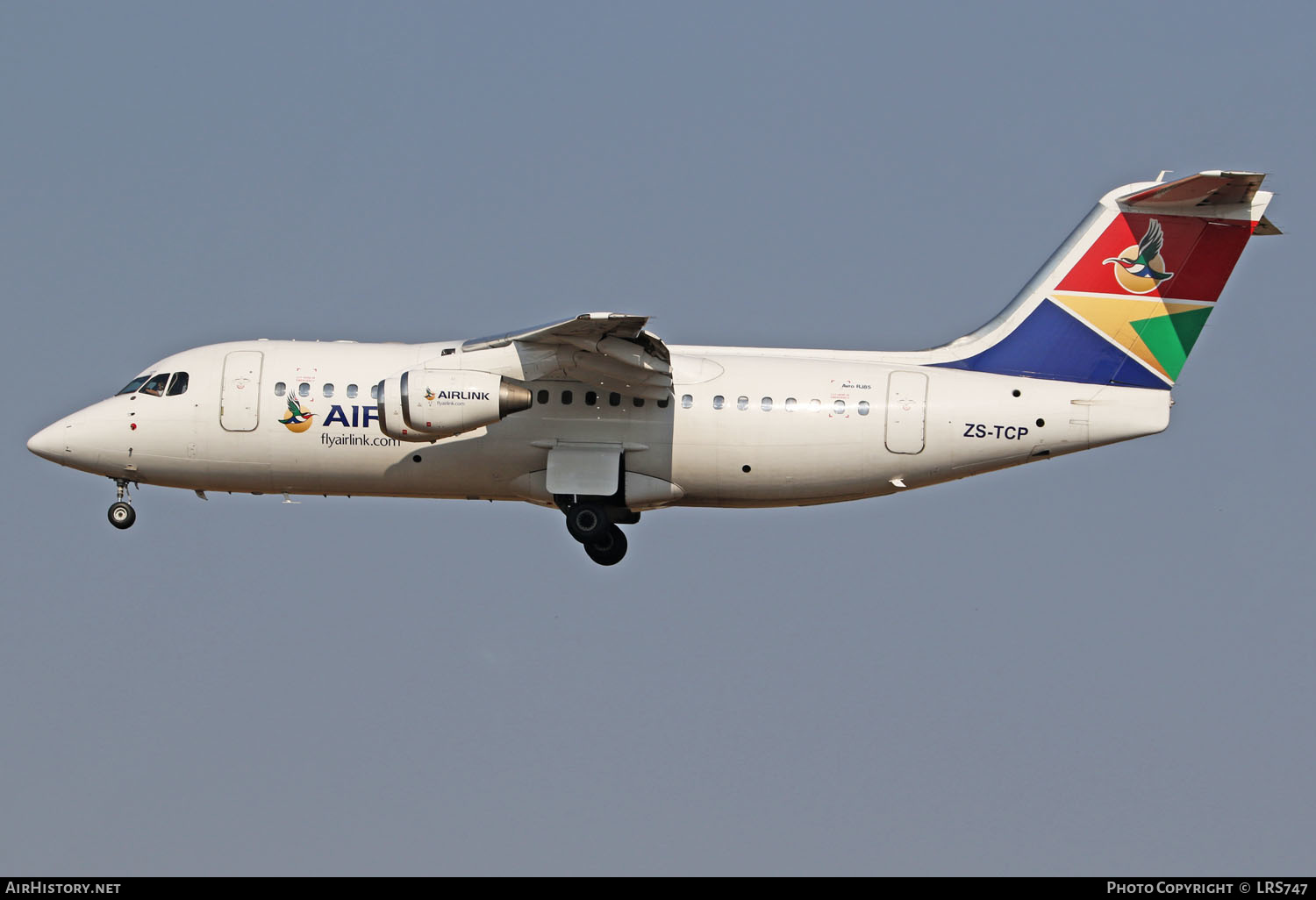 Aircraft Photo of ZS-TCP | BAE Systems Avro 146-RJ85 | Airlink | AirHistory.net #293443