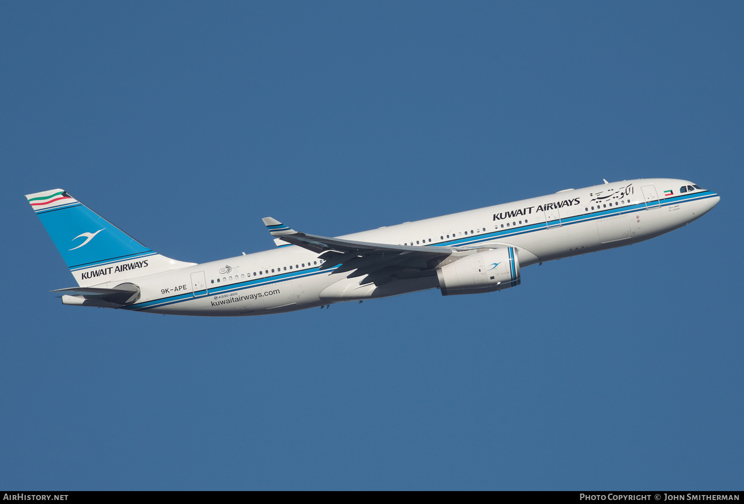 Aircraft Photo of 9K-APE | Airbus A330-243 | Kuwait Airways | AirHistory.net #293453