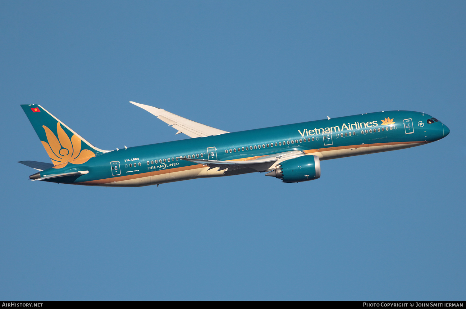 Aircraft Photo of VN-A864 | Boeing 787-9 Dreamliner | Vietnam Airlines | AirHistory.net #293457