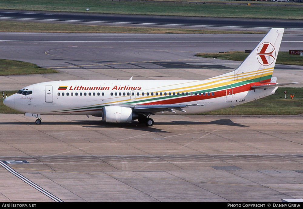 Aircraft Photo of LY-BAG | Boeing 737-382 | Lithuanian Airlines | AirHistory.net #293485