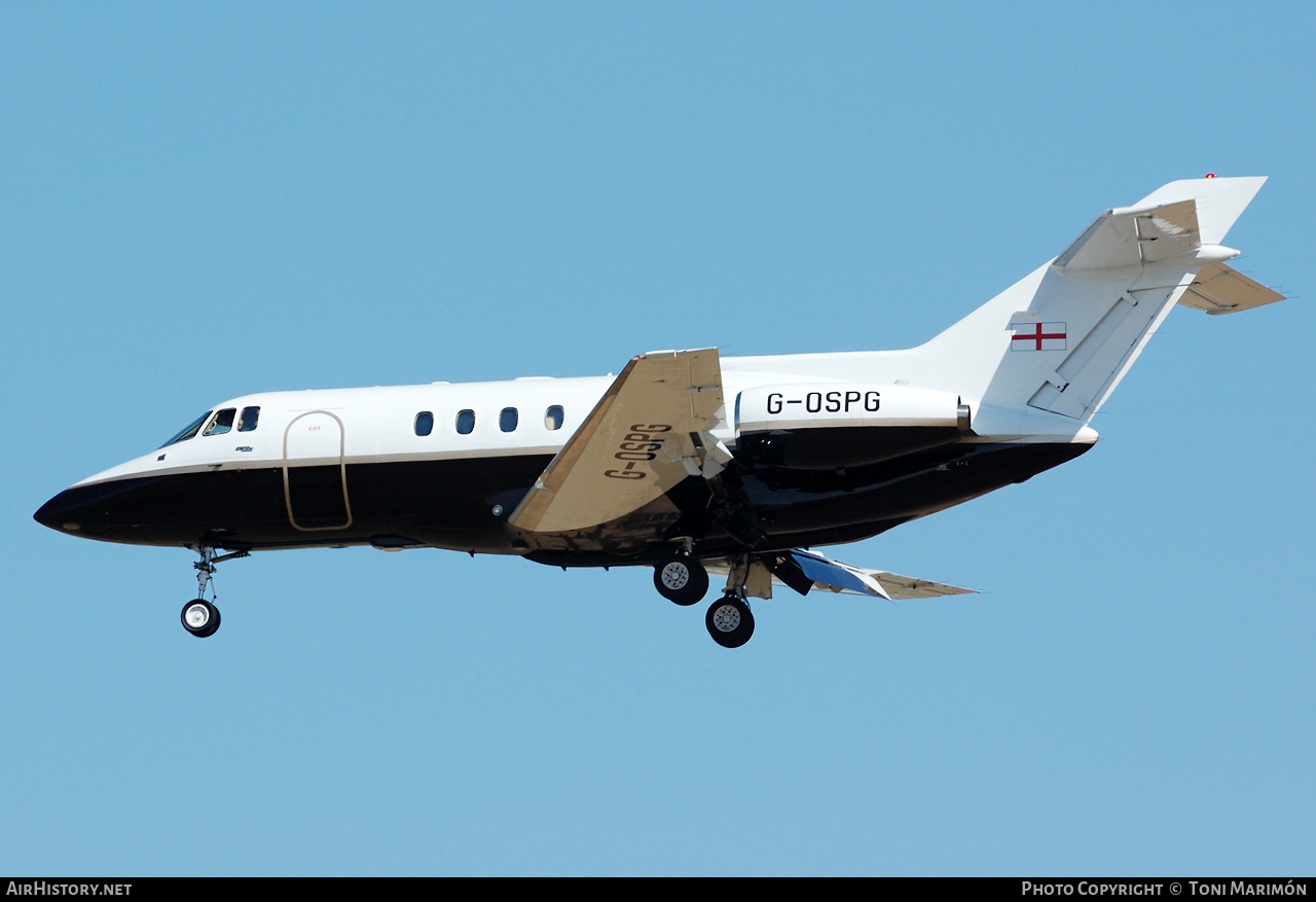 Aircraft Photo of G-OSPG | British Aerospace BAe-125-800B | AirHistory.net #293491