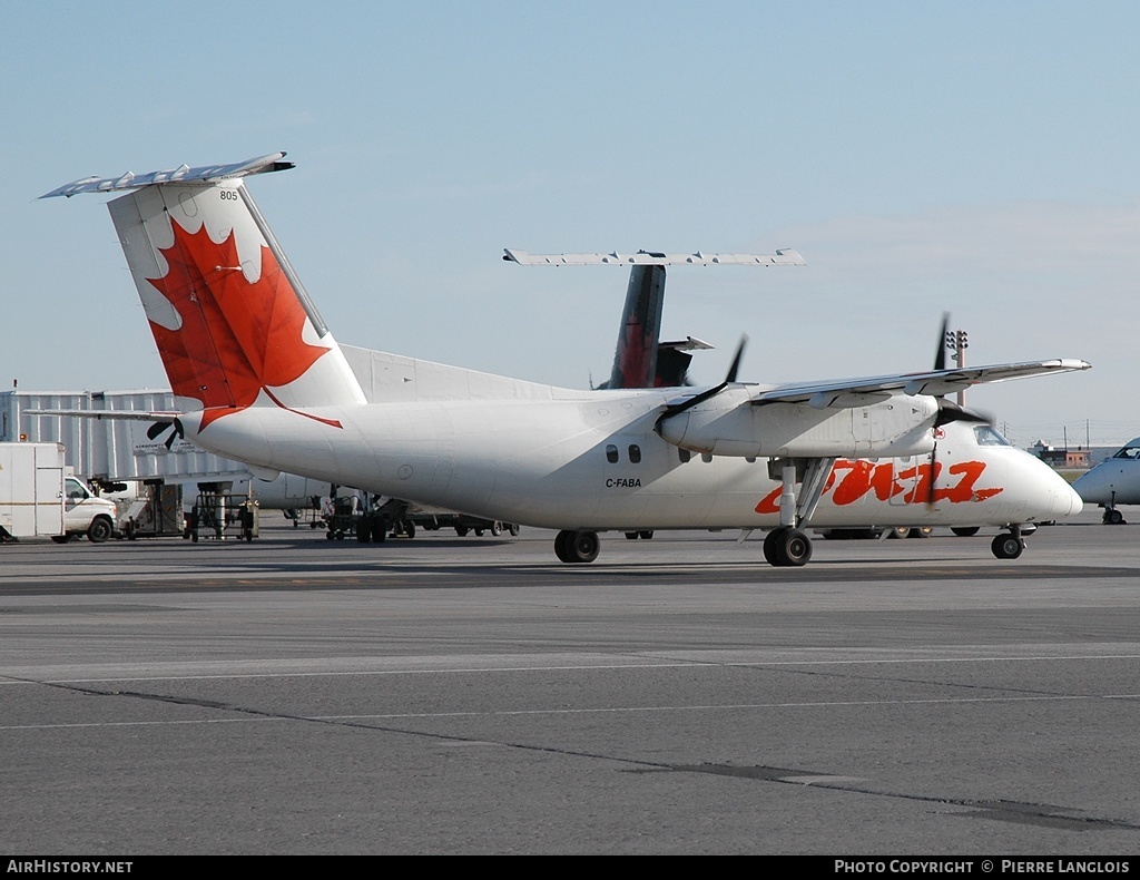 Aircraft Photo of C-FABA | De Havilland Canada DHC-8-102 Dash 8 | Air Canada Jazz | AirHistory.net #293558