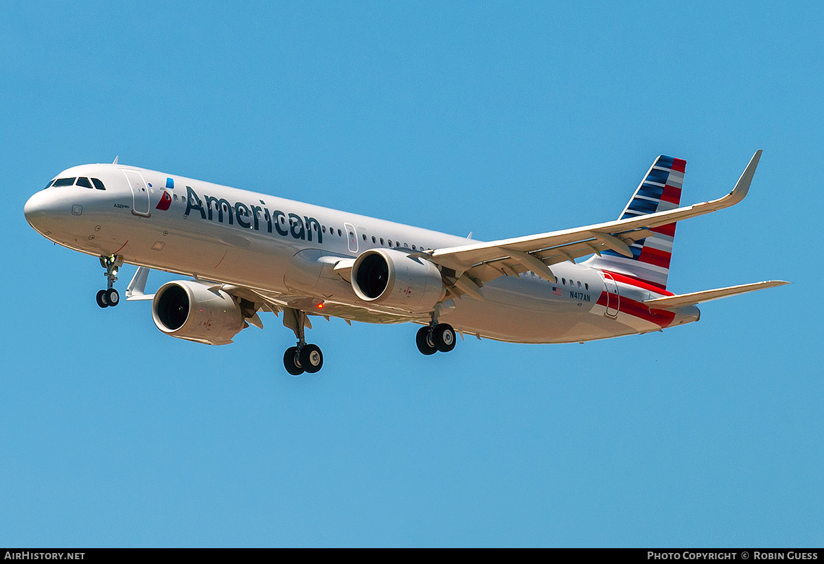 Aircraft Photo of N417AN | Airbus A321-253NX | American Airlines | AirHistory.net #293572