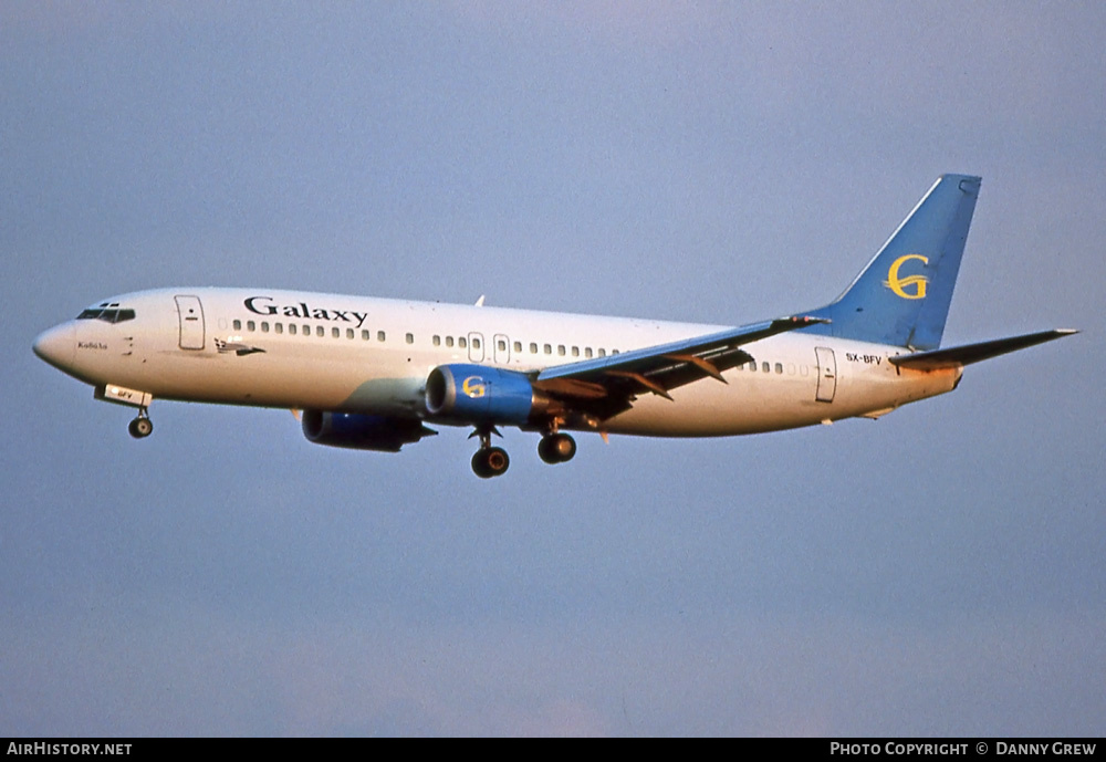 Aircraft Photo of SX-BFV | Boeing 737-430 | Galaxy Airways | AirHistory.net #293613
