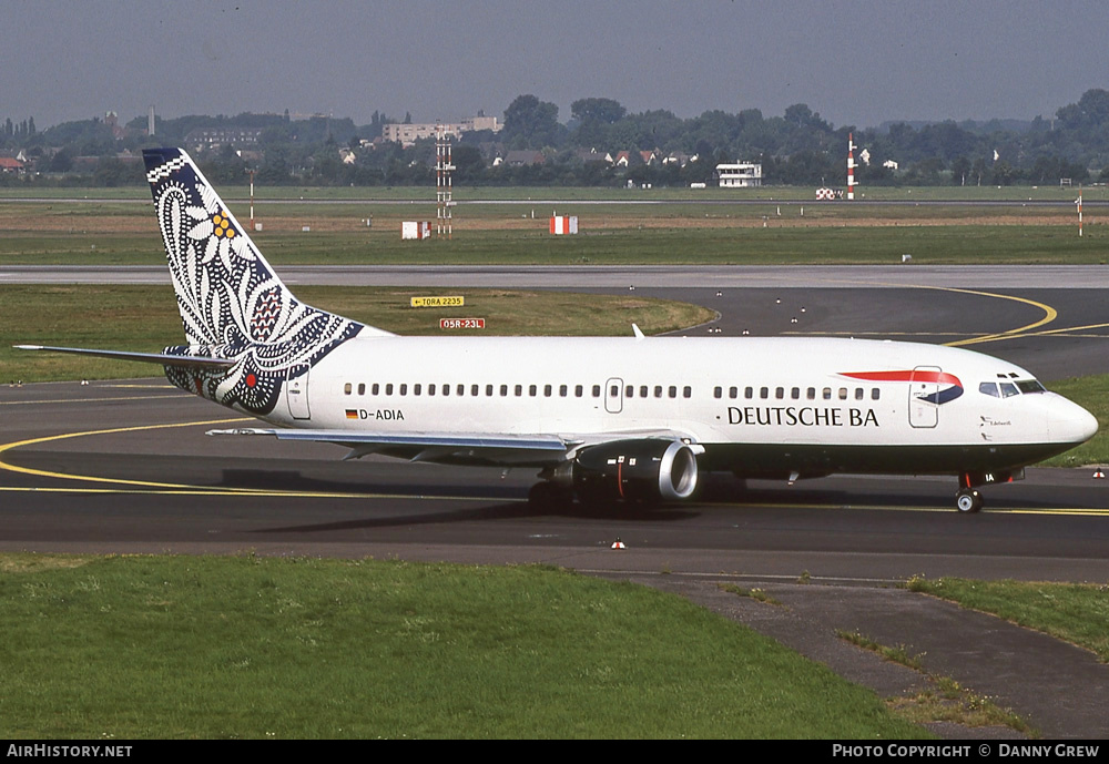 Aircraft Photo of D-ADIA | Boeing 737-36Q | Deutsche BA | AirHistory.net #293632