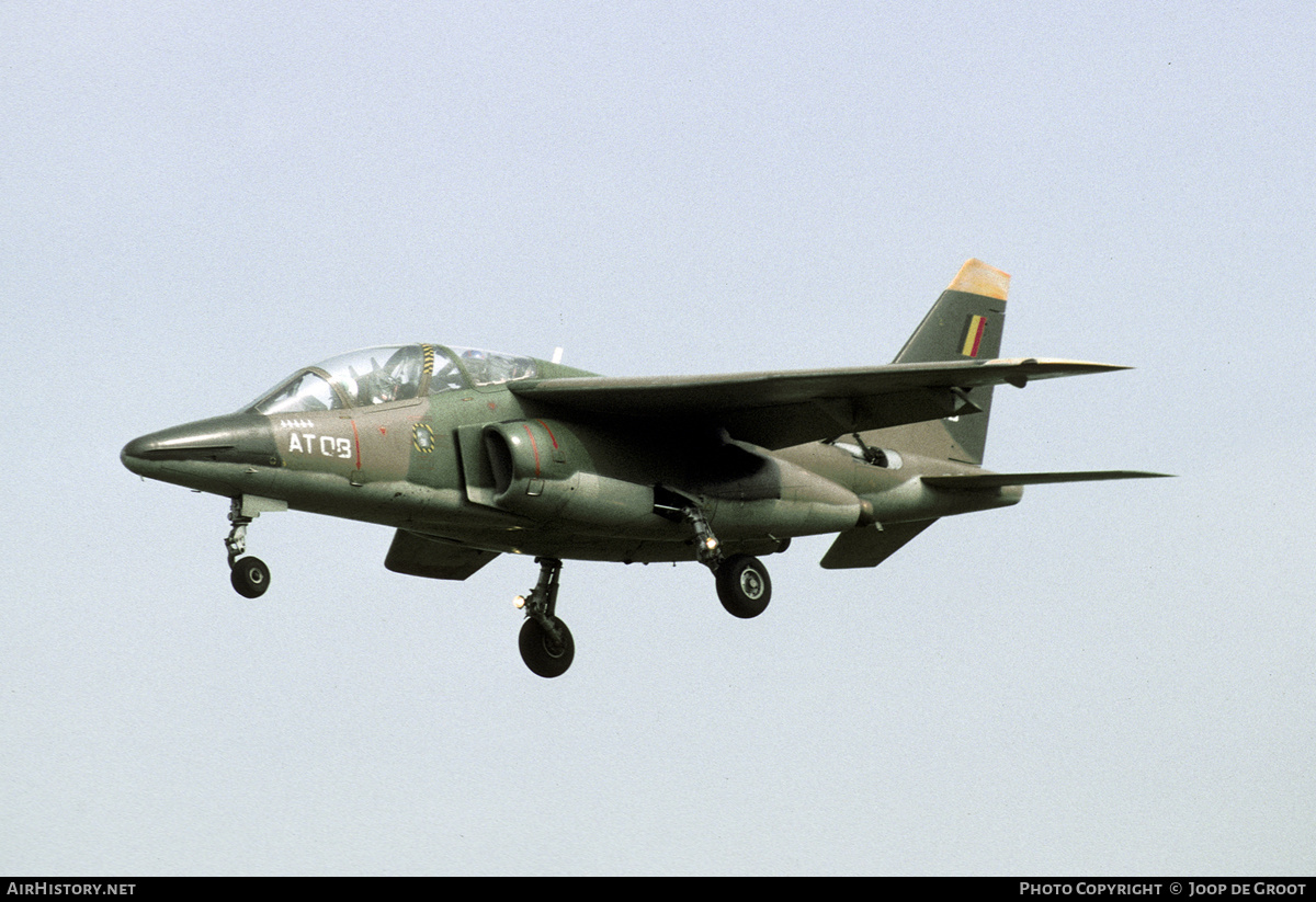 Aircraft Photo of AT08 | Dassault-Dornier Alpha Jet 1B | Belgium - Air Force | AirHistory.net #293651
