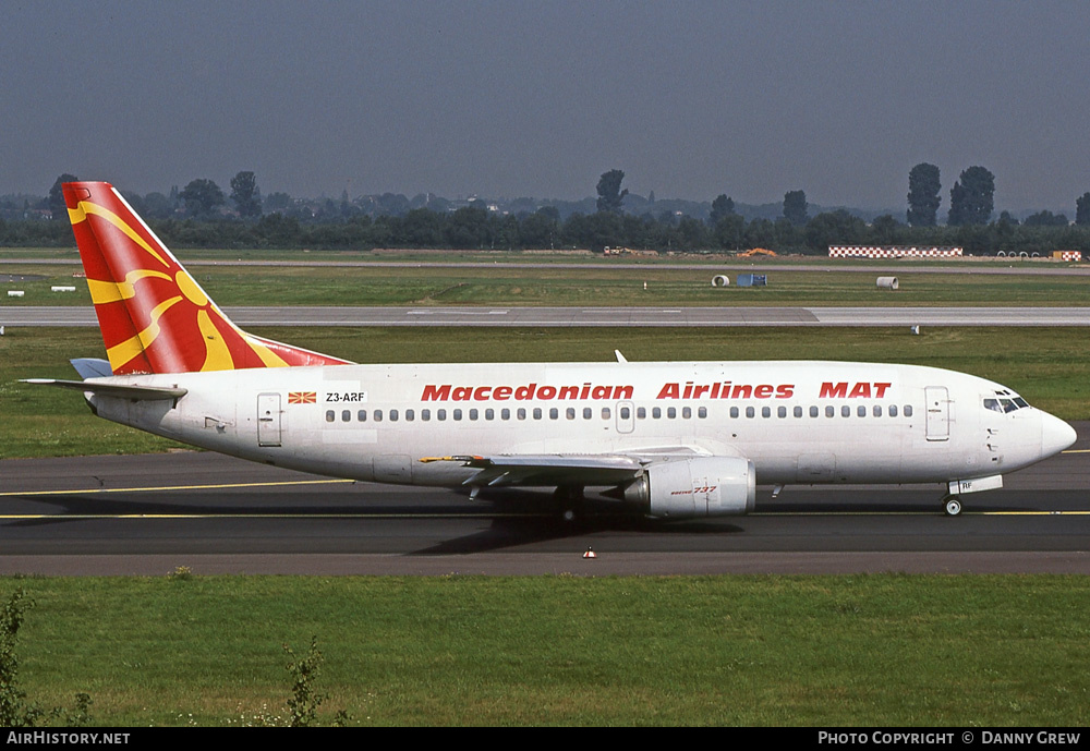 Aircraft Photo of Z3-ARF | Boeing 737-3H9 | MAT - Macedonian Airlines | AirHistory.net #293654