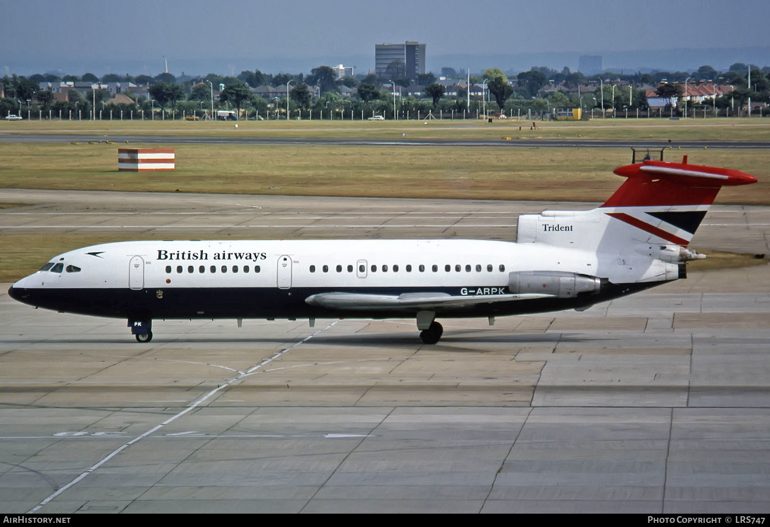 Aircraft Photo of G-ARPK | Hawker Siddeley HS-121 Trident 1C | British Airways | AirHistory.net #293669