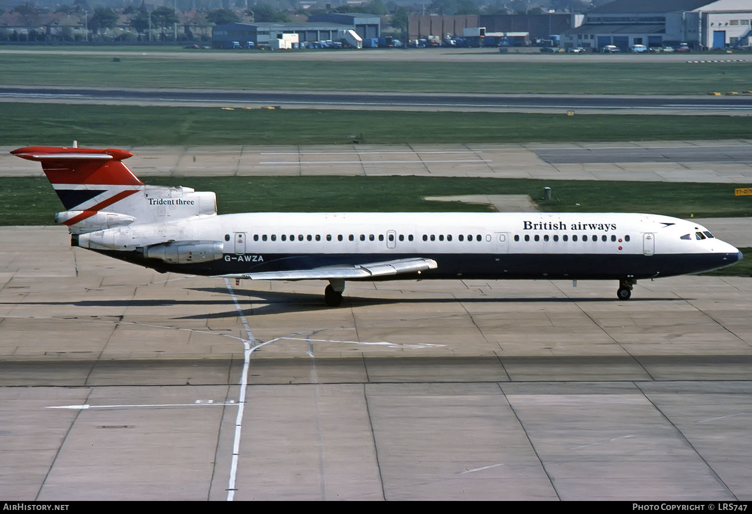 Aircraft Photo of G-AWZA | Hawker Siddeley HS-121 Trident 3B | British Airways | AirHistory.net #293694