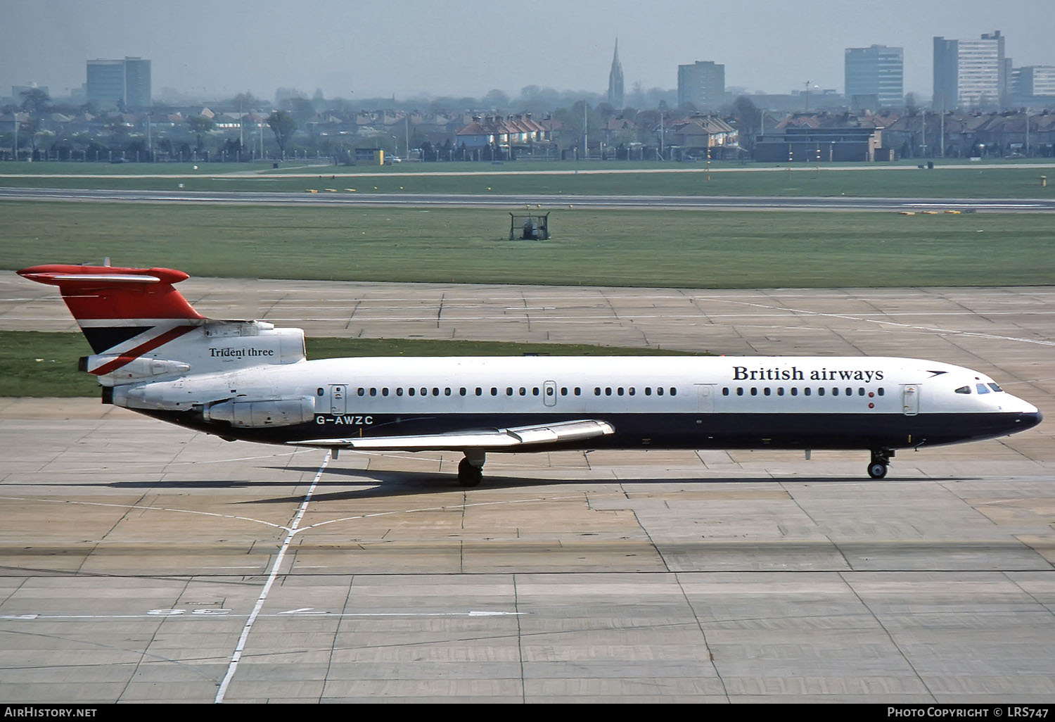 Aircraft Photo of G-AWZC | Hawker Siddeley HS-121 Trident 3B | British Airways | AirHistory.net #293712