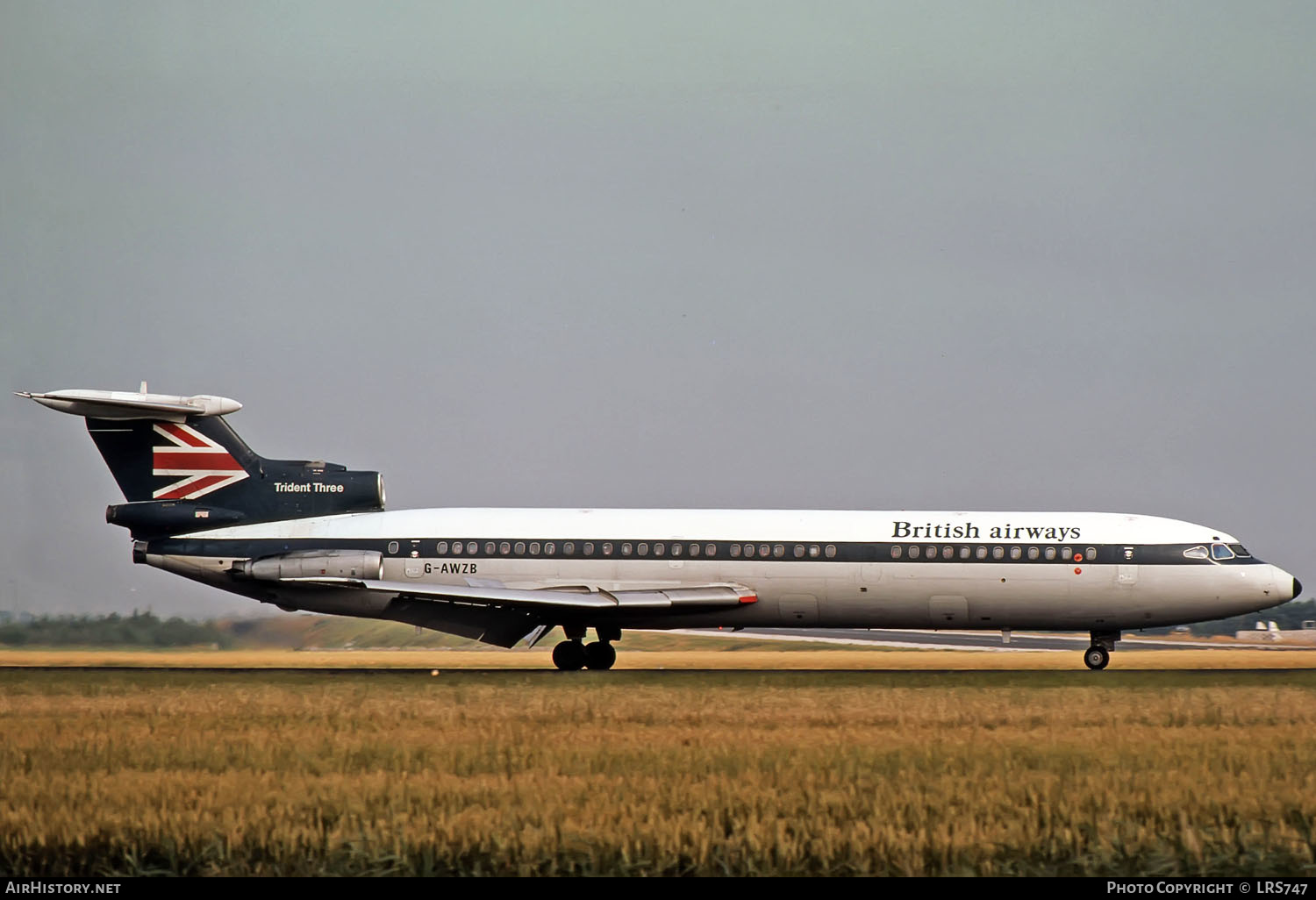 Aircraft Photo of G-AWZB | Hawker Siddeley HS-121 Trident 3B | British Airways | AirHistory.net #293760