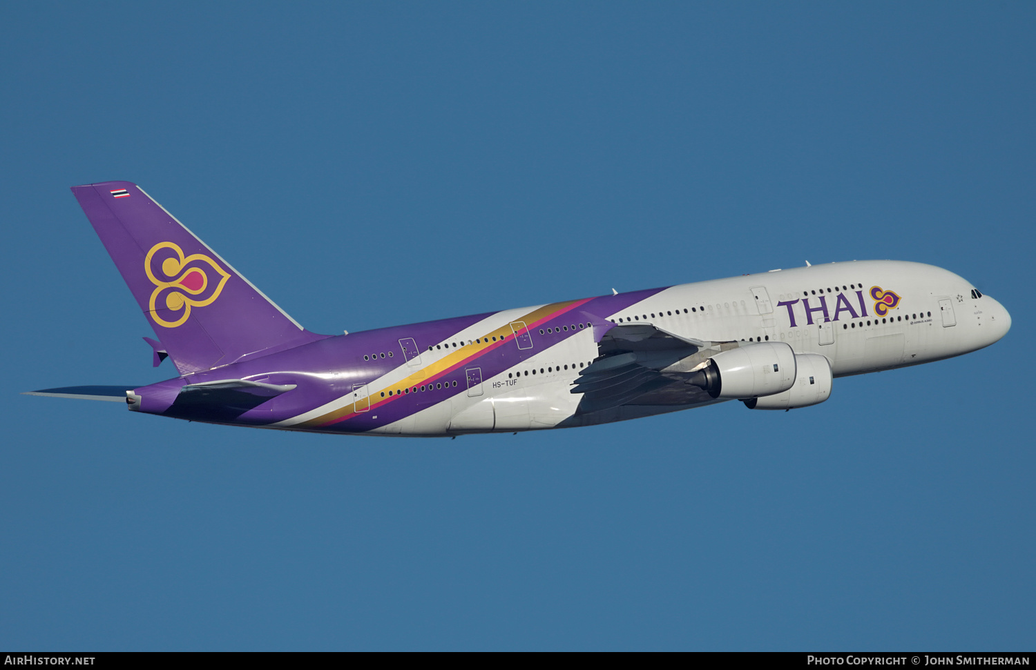 Aircraft Photo of HS-TUF | Airbus A380-841 | Thai Airways International | AirHistory.net #293763