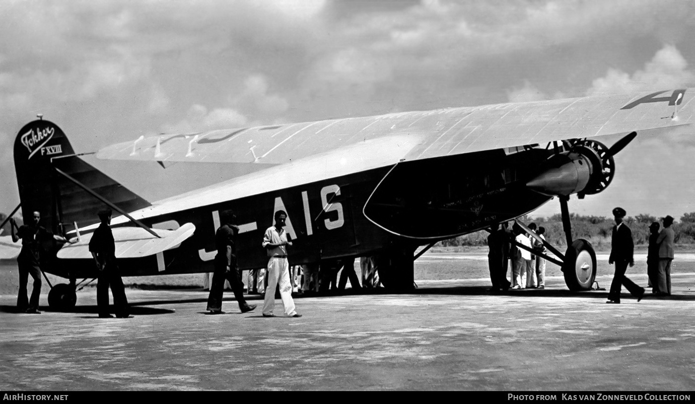 Aircraft Photo of PJ-AIS | Fokker F.XVIII | KLM - Koninklijke Luchtvaart Maatschappij | AirHistory.net #293789