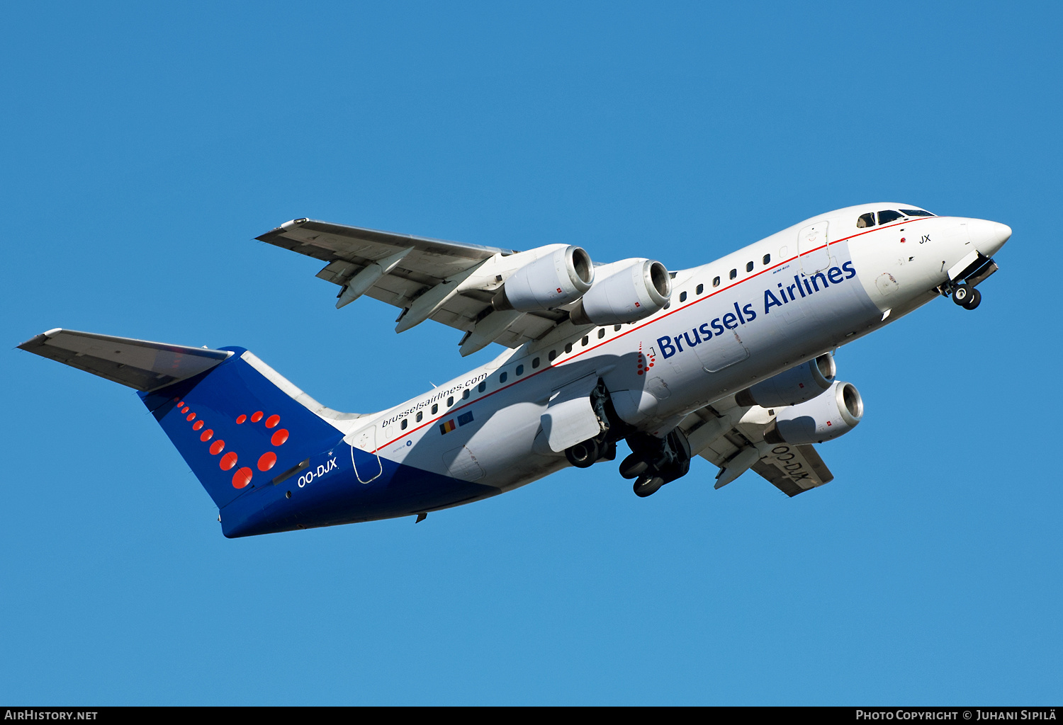 Aircraft Photo of OO-DJX | British Aerospace Avro 146-RJ85 | Brussels Airlines | AirHistory.net #293803