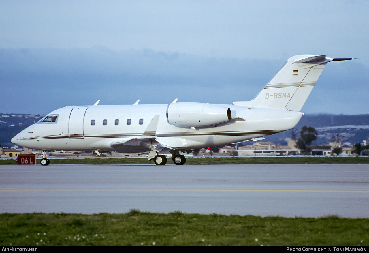 Aircraft Photo of D-BSNA | Canadair Challenger 600 (CL-600-1A11) | AirHistory.net #293832