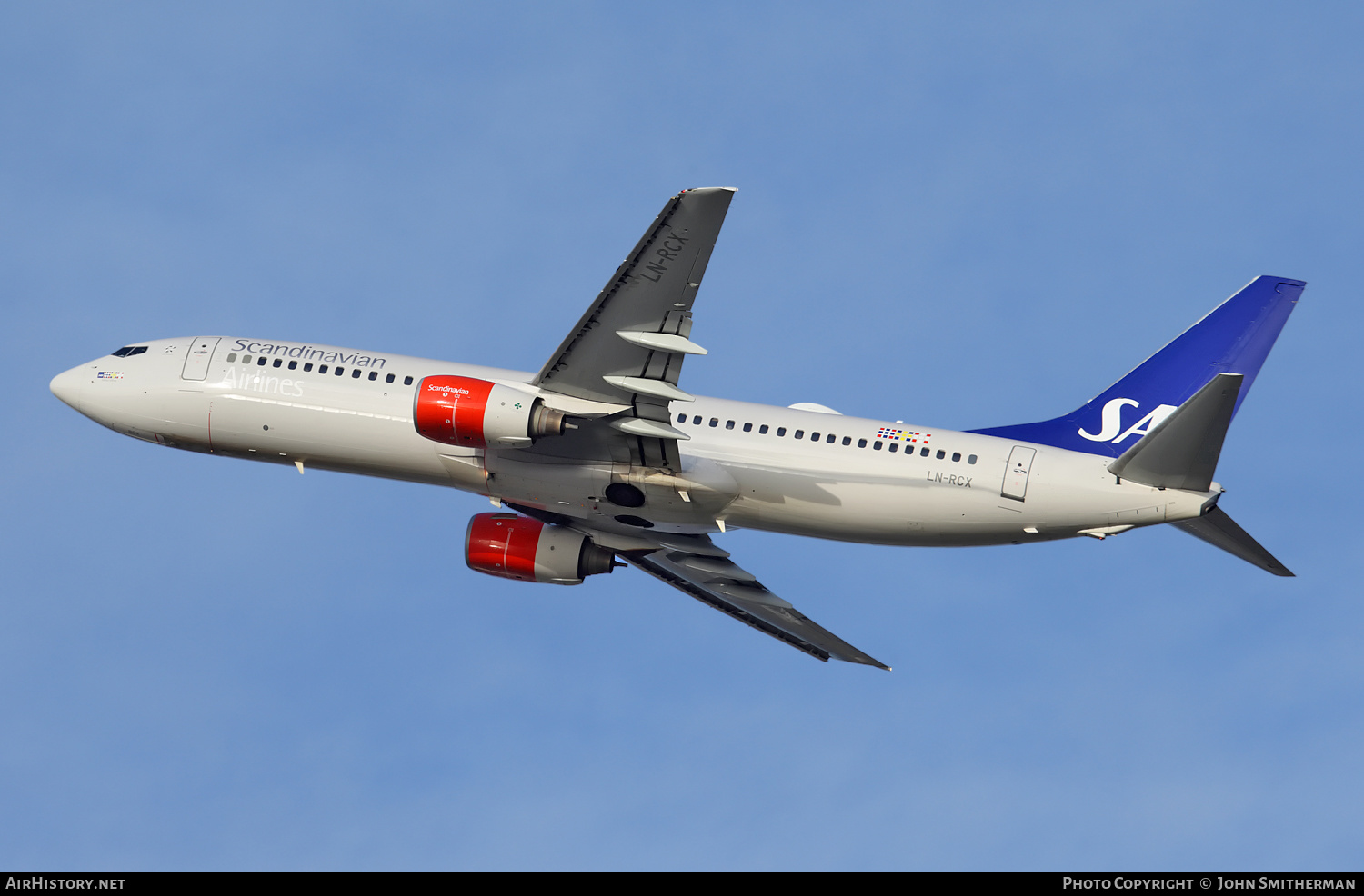 Aircraft Photo of LN-RCX | Boeing 737-883 | Scandinavian Airlines - SAS | AirHistory.net #293838