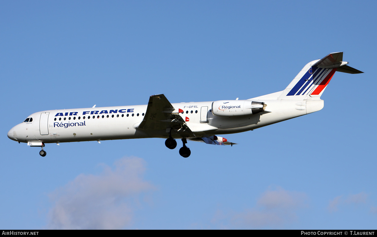 Aircraft Photo of F-GPXL | Fokker 100 (F28-0100) | Air France | AirHistory.net #293846