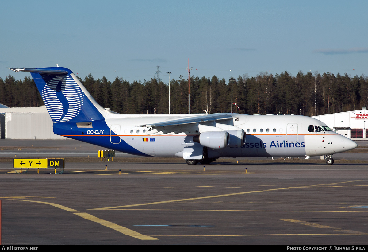 Aircraft Photo of OO-DJY | British Aerospace Avro 146-RJ85 | Brussels Airlines | AirHistory.net #293854