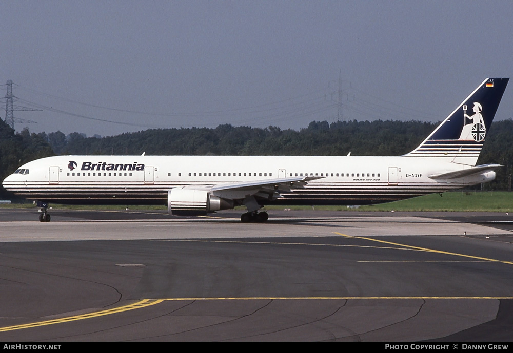 Aircraft Photo of D-AGYF | Boeing 767-304/ER | Britannia Airways | AirHistory.net #293898
