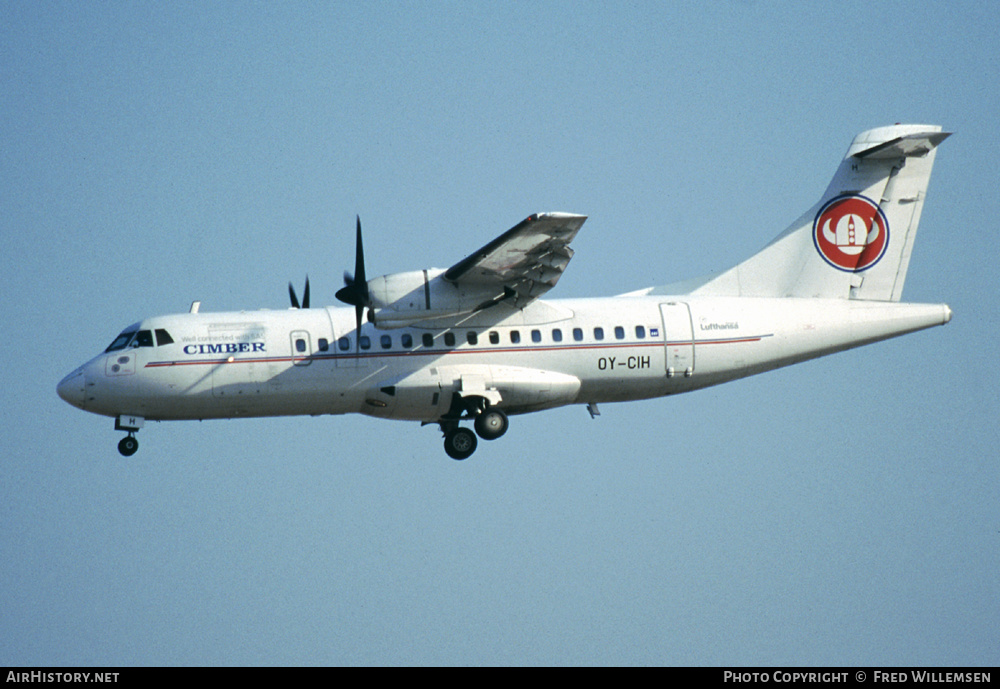 Aircraft Photo of OY-CIH | ATR ATR-42-300 | Cimber Air | AirHistory.net #293920