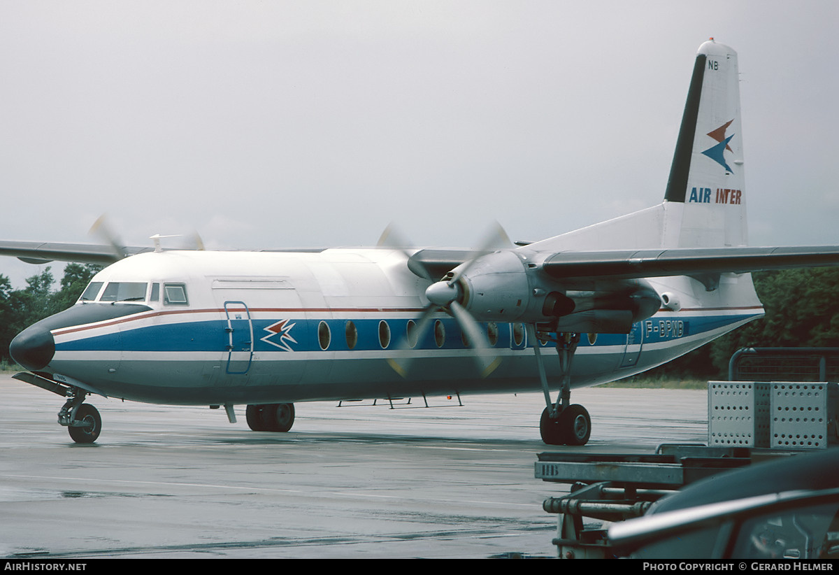 Aircraft Photo of F-BPNB | Fokker F27-500 Friendship | Air Inter | AirHistory.net #293940