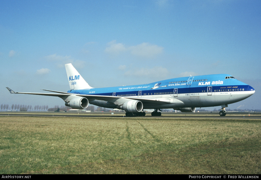 Aircraft Photo of PH-BFD | Boeing 747-406M | KLM Asia | AirHistory.net #293982