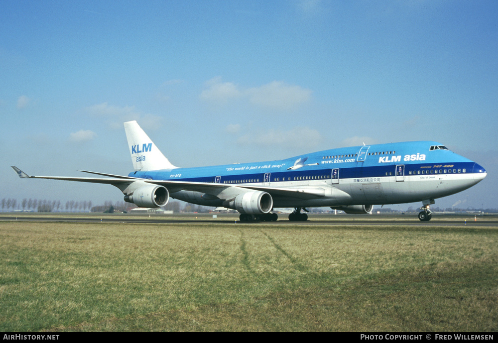 Aircraft Photo of PH-BFD | Boeing 747-406M | KLM Asia | AirHistory.net #293982
