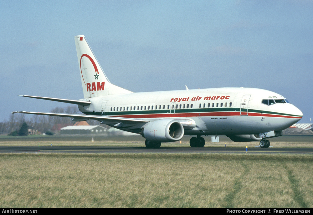 Aircraft Photo of CN-RMY | Boeing 737-5B6 | Royal Air Maroc - RAM | AirHistory.net #293983