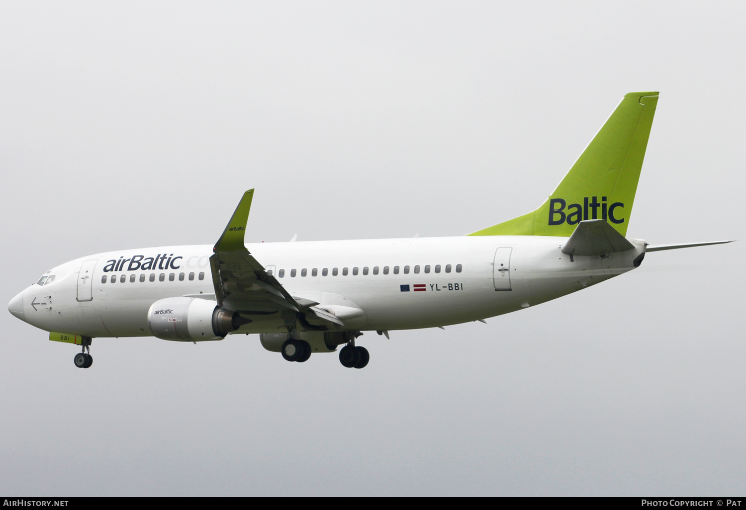 Aircraft Photo of YL-BBI | Boeing 737-33A | AirBaltic | AirHistory.net #293998