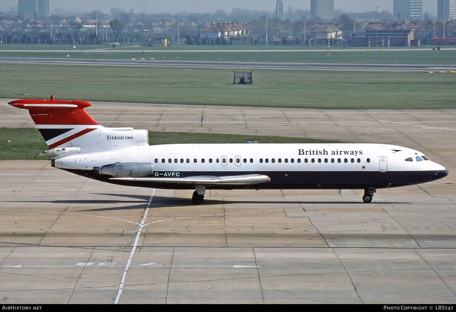 Aircraft Photo of G-AVFC | Hawker Siddeley HS-121 Trident 2E | British Airways | AirHistory.net #294016