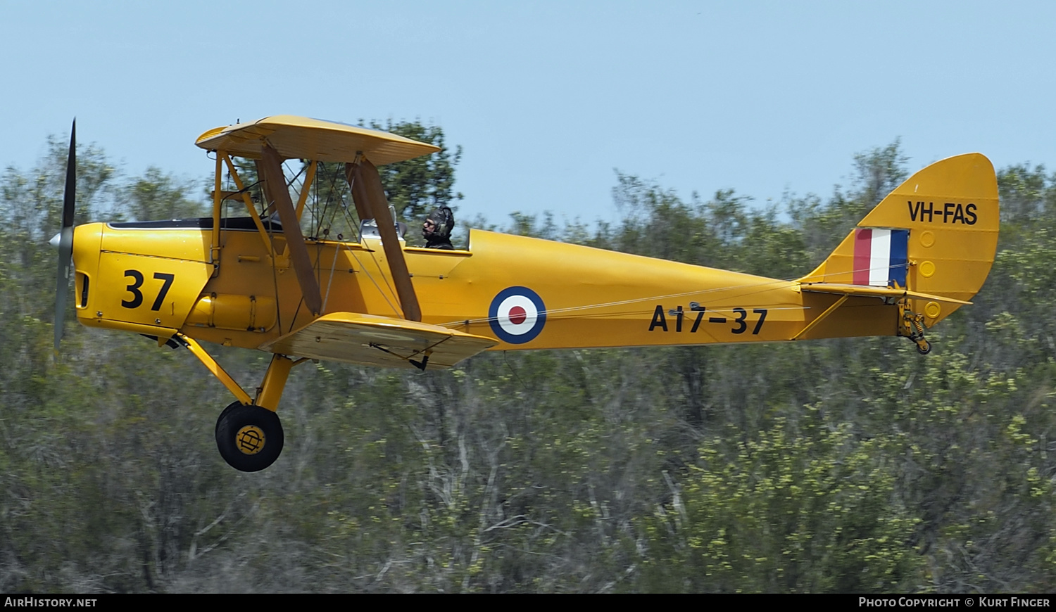 Aircraft Photo of VH-FAS / A17-37 | De Havilland D.H. 82A Tiger Moth | Australia - Air Force | AirHistory.net #294034