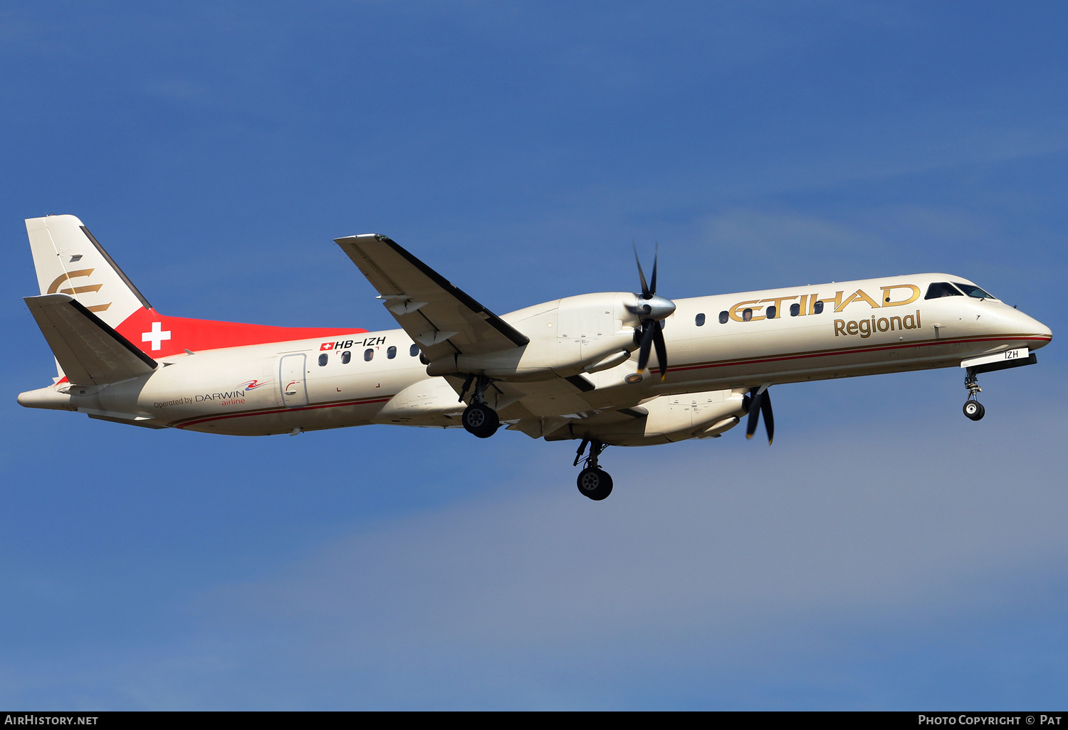 Aircraft Photo of HB-IZH | Saab 2000 | Etihad Regional | AirHistory.net #294148