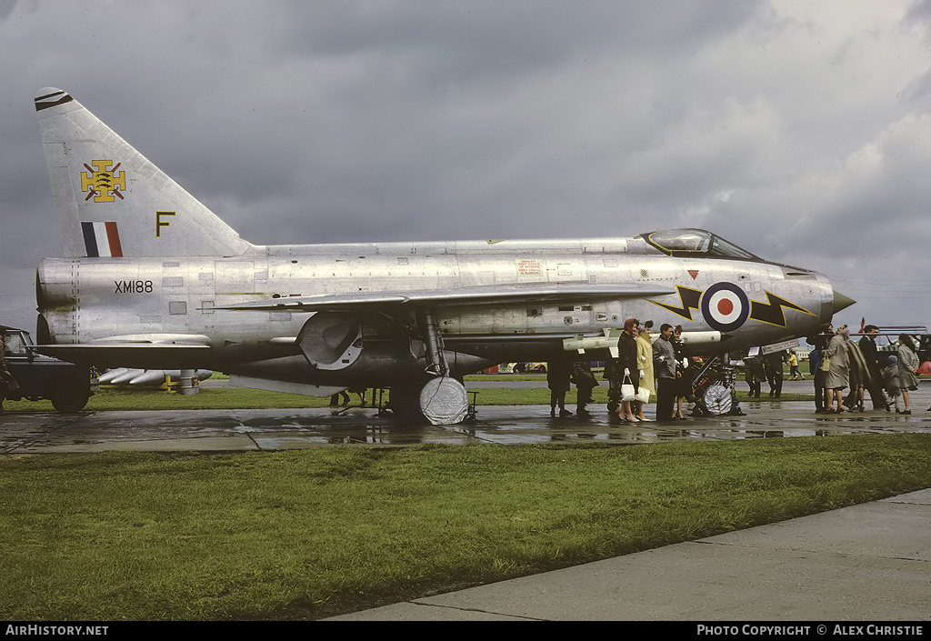 Aircraft Photo of XM188 | English Electric Lightning F1A | UK - Air Force | AirHistory.net #294254