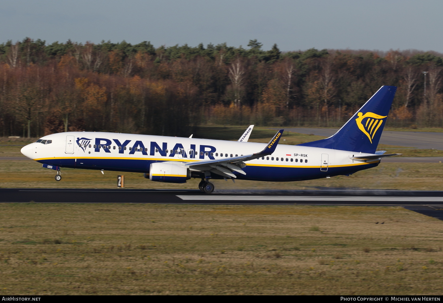 Aircraft Photo of SP-RSK | Boeing 737-800 | Ryanair | AirHistory.net #294318
