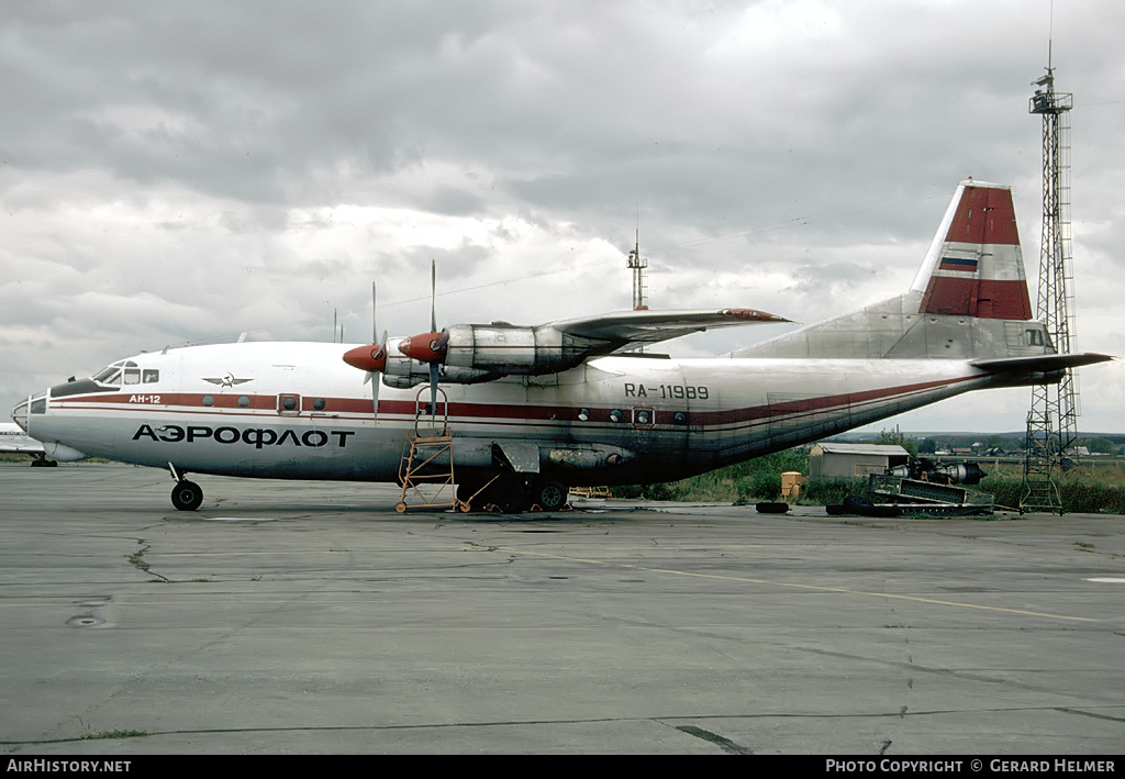 Aircraft Photo of RA-11989 | Antonov An-12BP | Aeroflot | AirHistory.net #294357