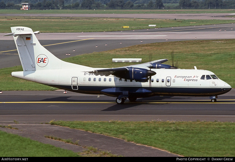 Aircraft Photo of D-BAAA | ATR ATR-42-300 | EAE - European Air Express | AirHistory.net #294361