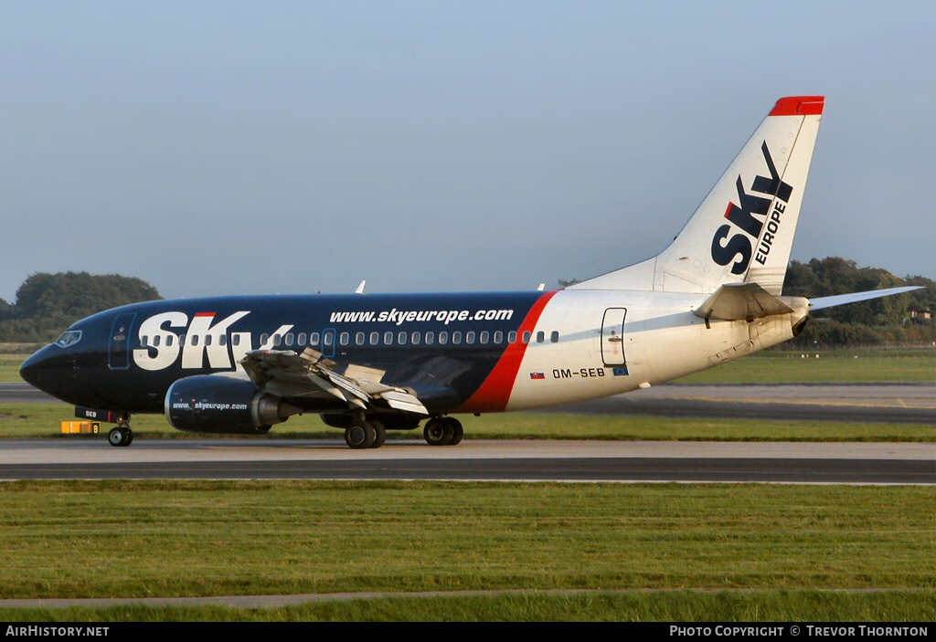 Aircraft Photo of OM-SEB | Boeing 737-5Y0 | SkyEurope Airlines | AirHistory.net #294461