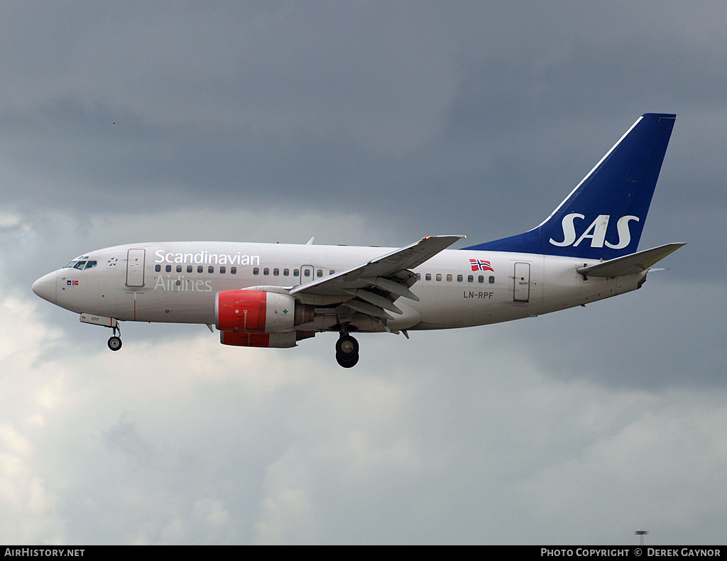 Aircraft Photo of LN-RPF | Boeing 737-683 | Scandinavian Airlines - SAS | AirHistory.net #294525